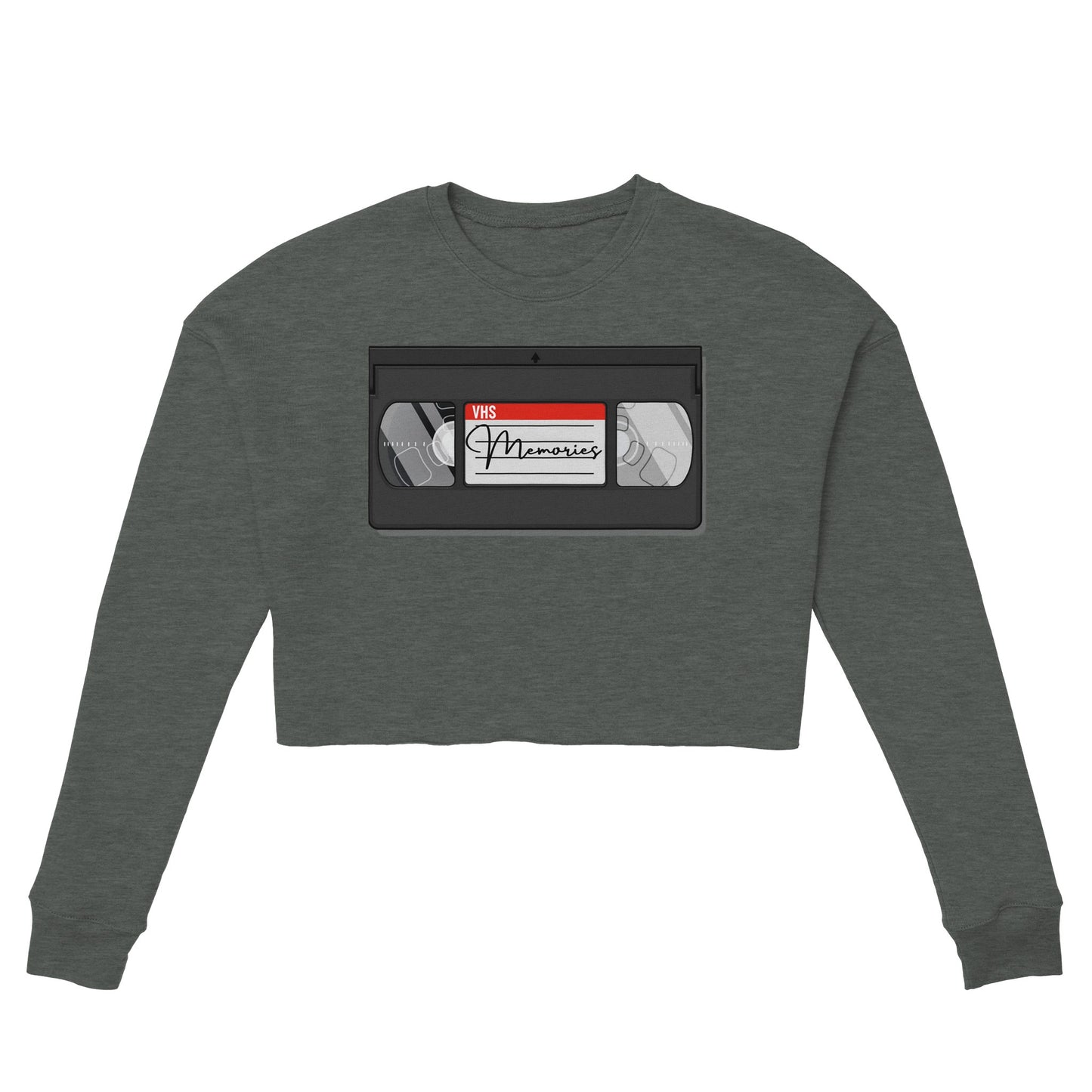 VHS Tape Women's Cropped Sweatshirt