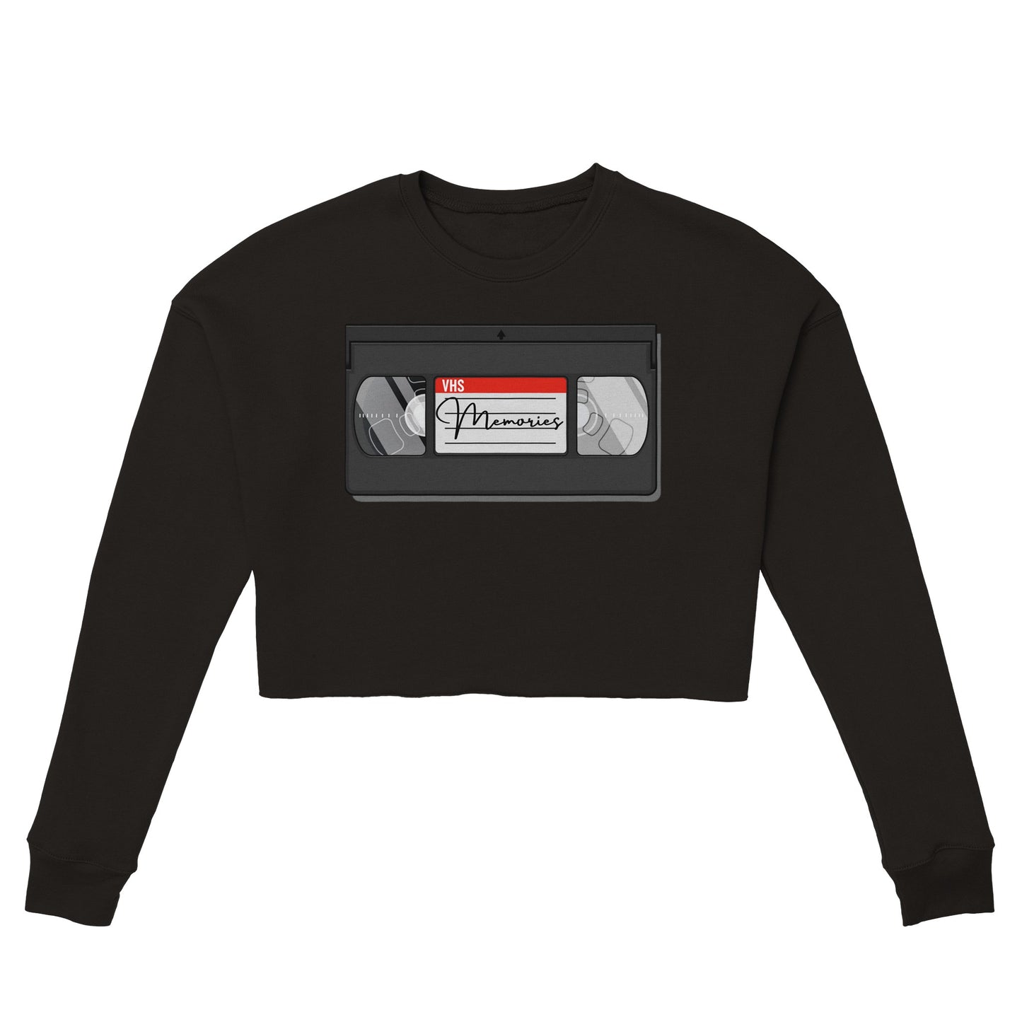 VHS Tape Women's Cropped Sweatshirt