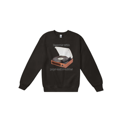 Vinyl Player Classic Unisex Crewneck Sweatshirt