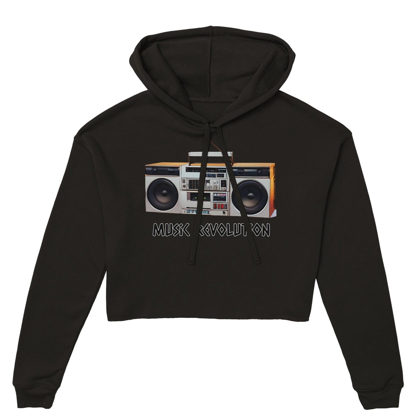 Music Revolution Women's Cropped Hoodie