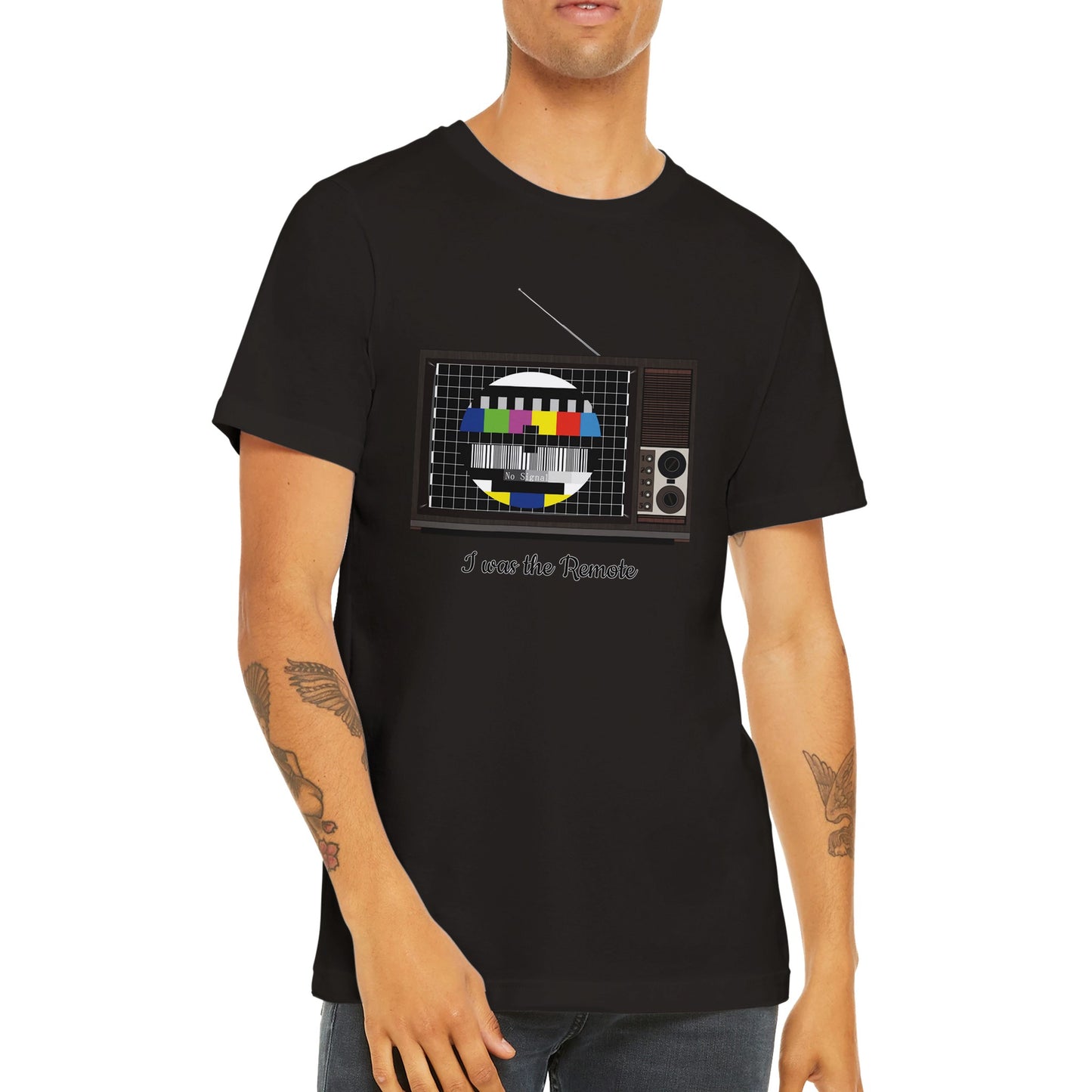 Retro TV Premium Unisex Crewneck T-shirt