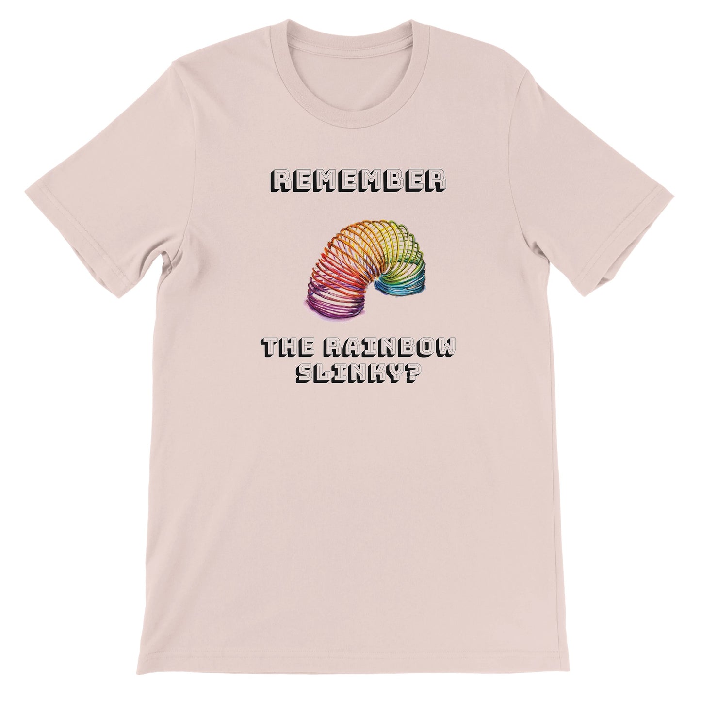 Rainbow Slinky Premium Unisex Crewneck T-shirt