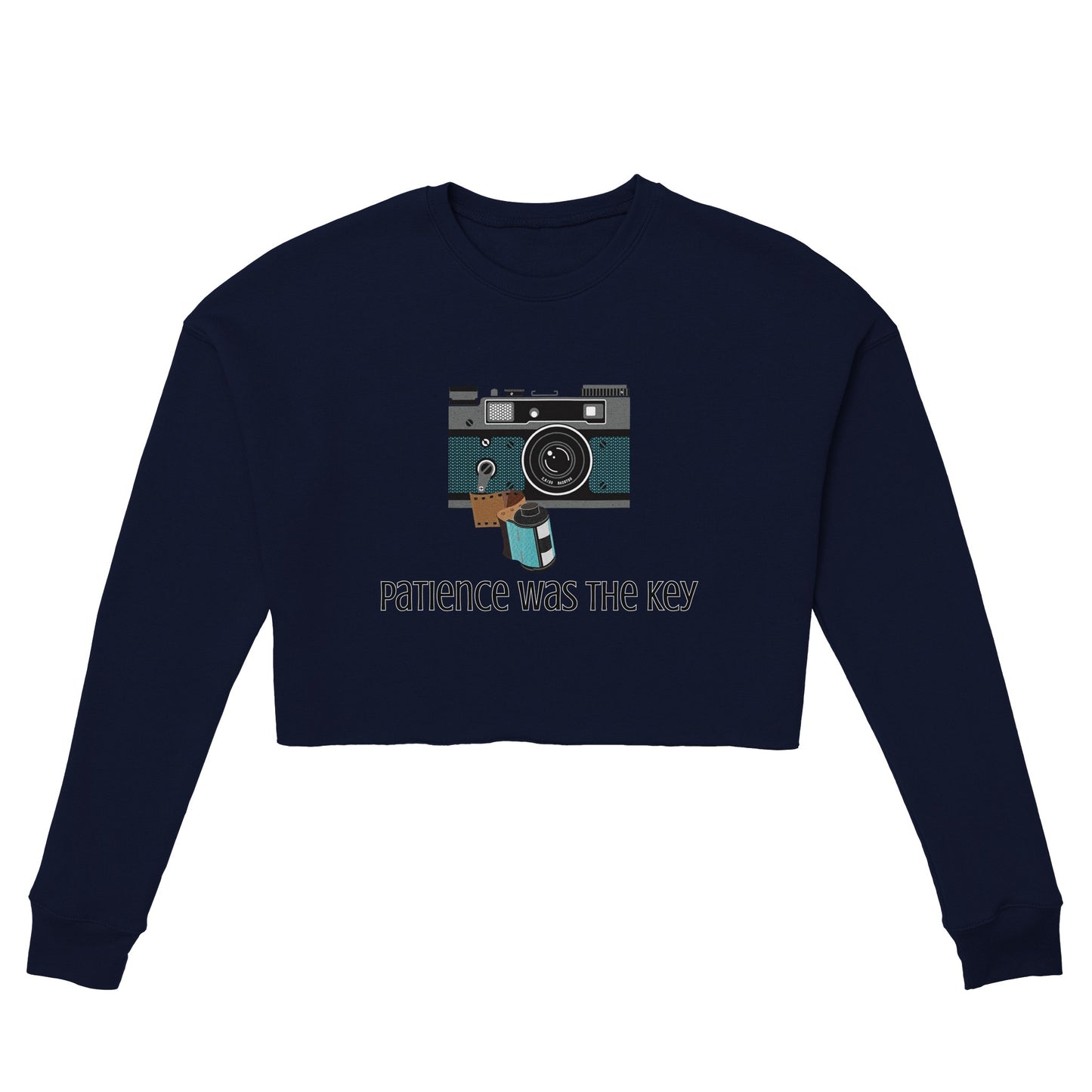 Camera With Film Women's Cropped Sweatshirt