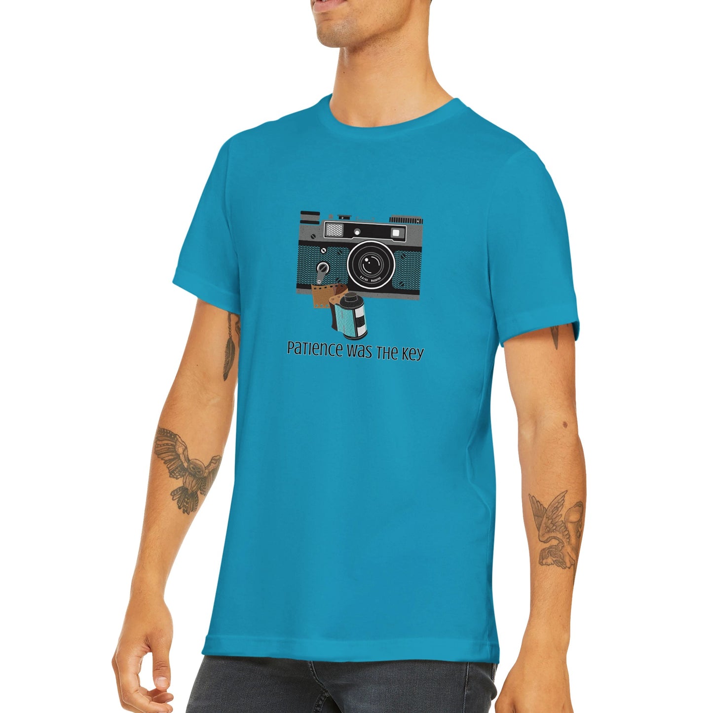 Camera With Film Premium Unisex Crewneck T-shirt