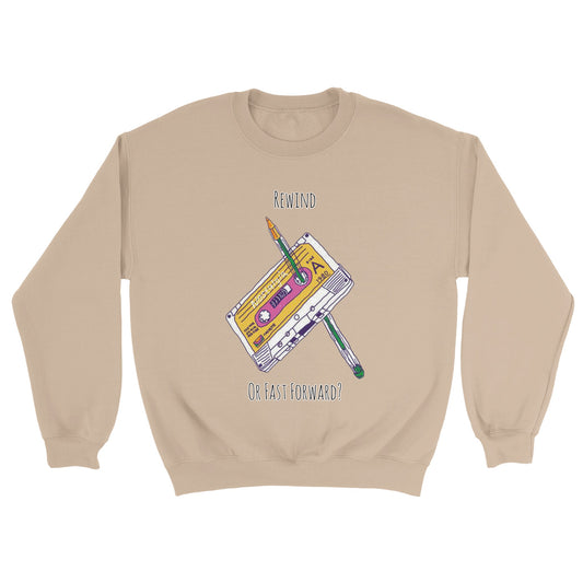 Cassette Rewind Classic Unisex Crewneck Sweatshirt