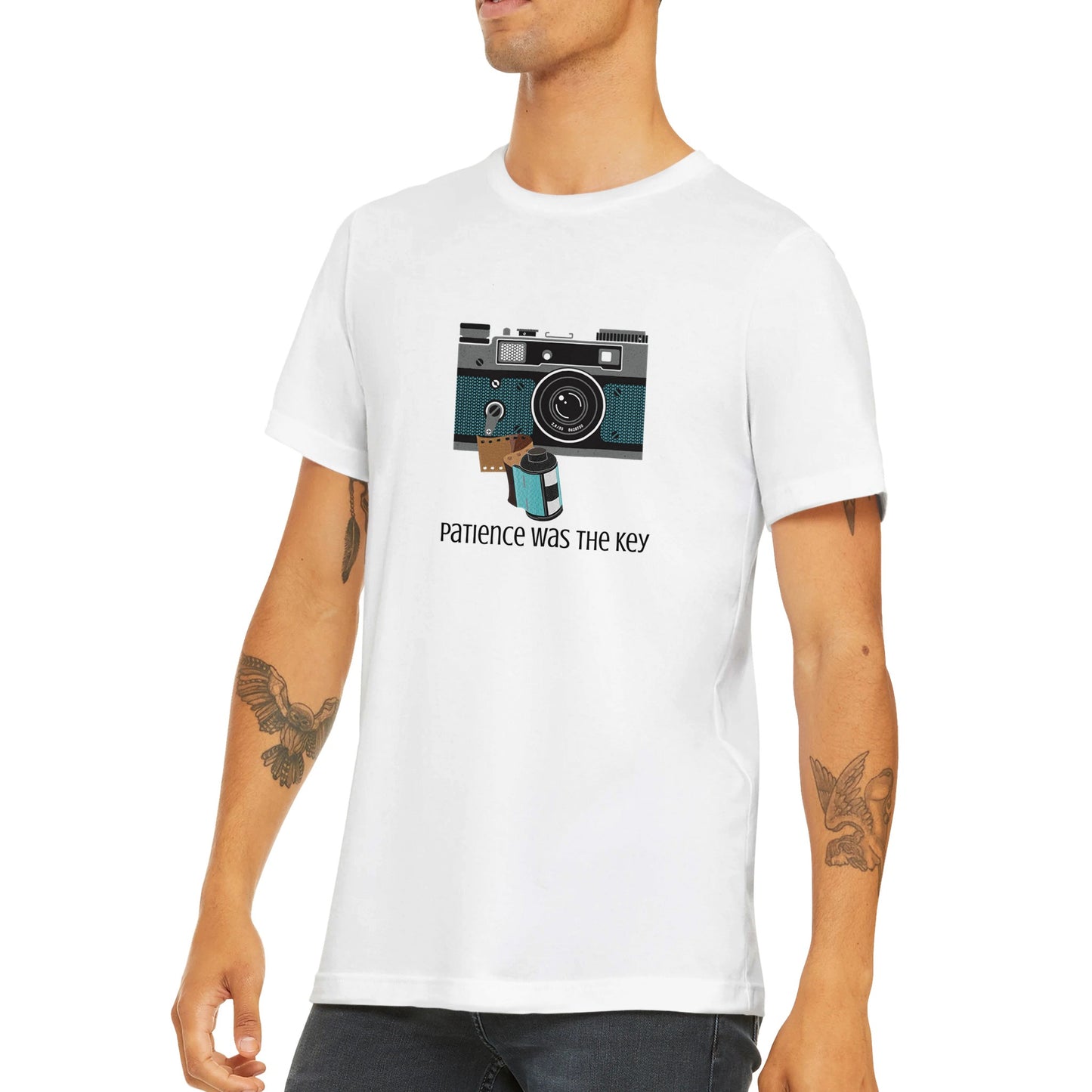 Camera With Film Premium Unisex Crewneck T-shirt