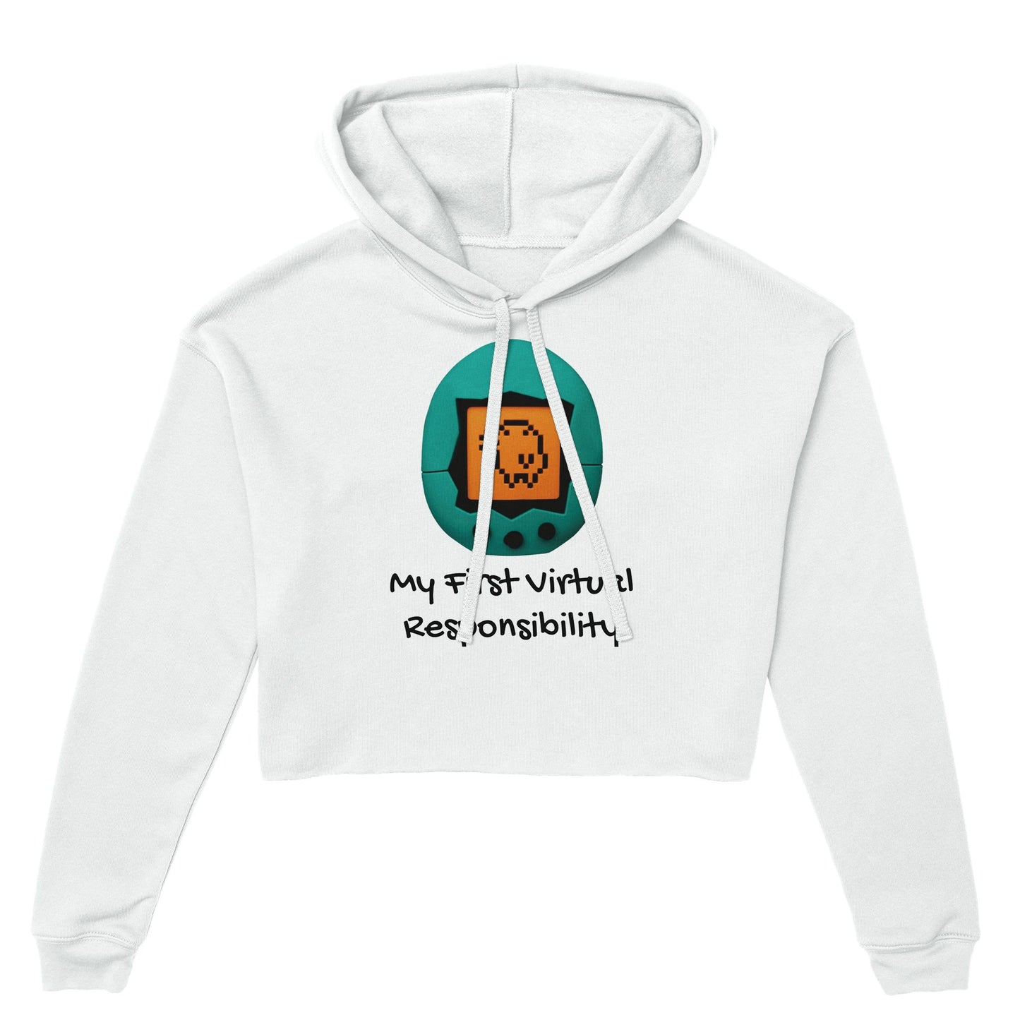 Tamagotchi Women's Cropped Hoodie