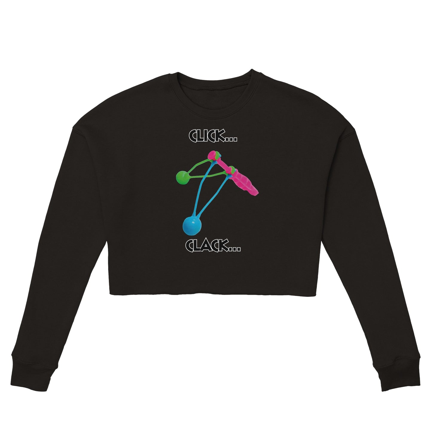 Click Clacker Women's Cropped Sweatshirt