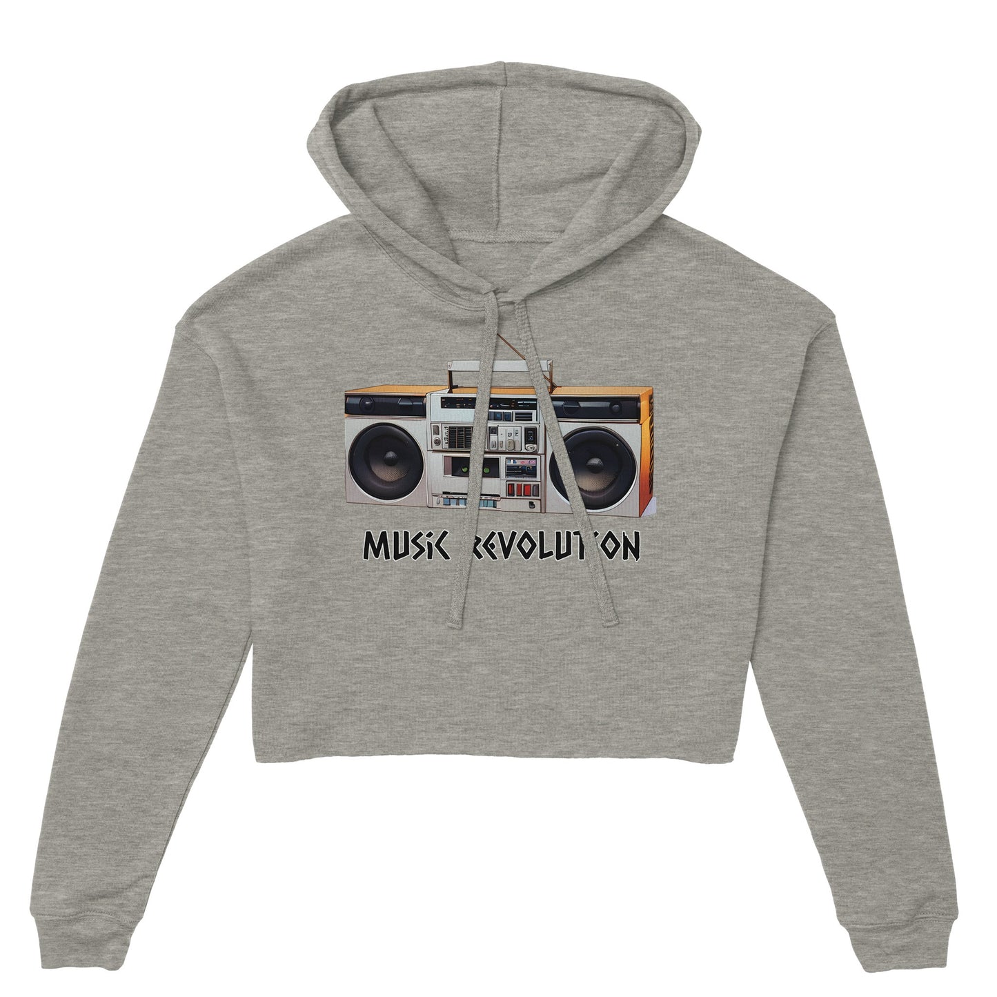 Music Revolution Women's Cropped Hoodie