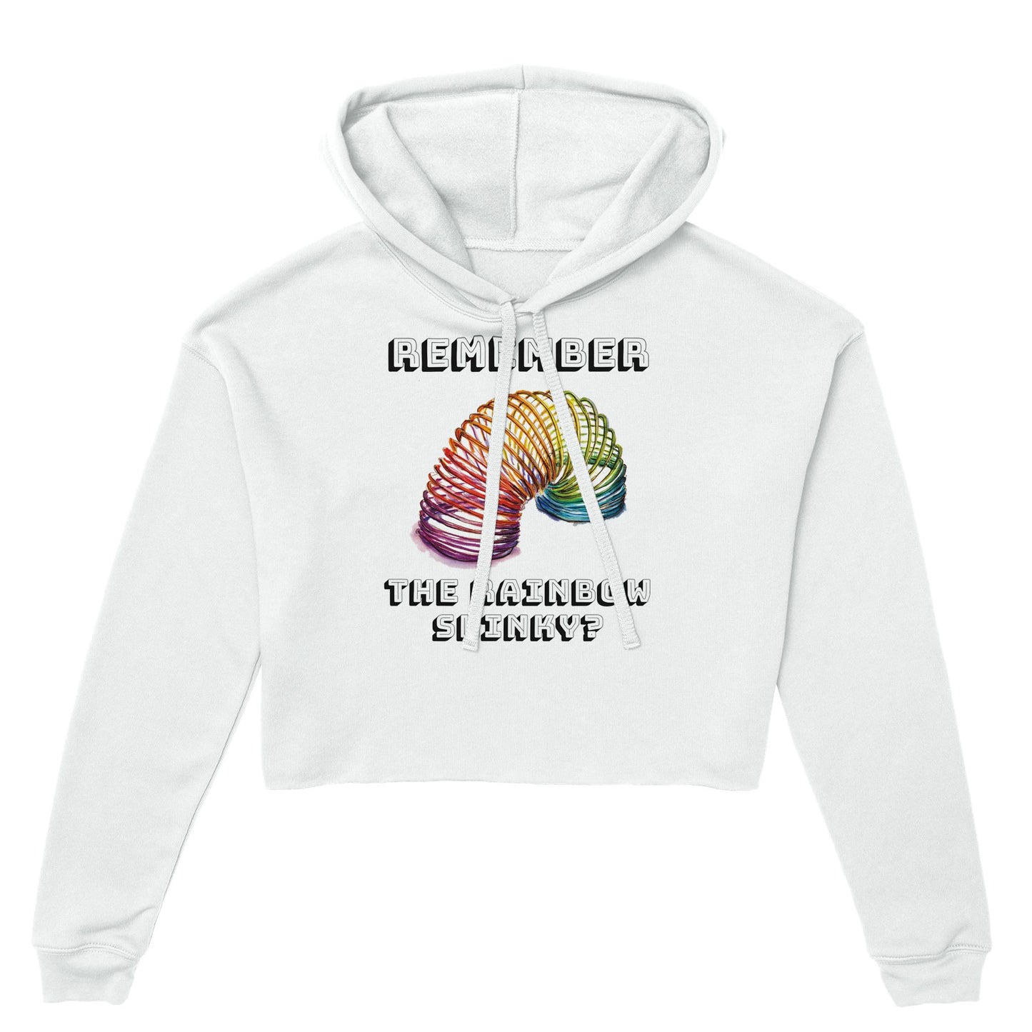 Rainbow Slinky Women's Cropped Hoodie