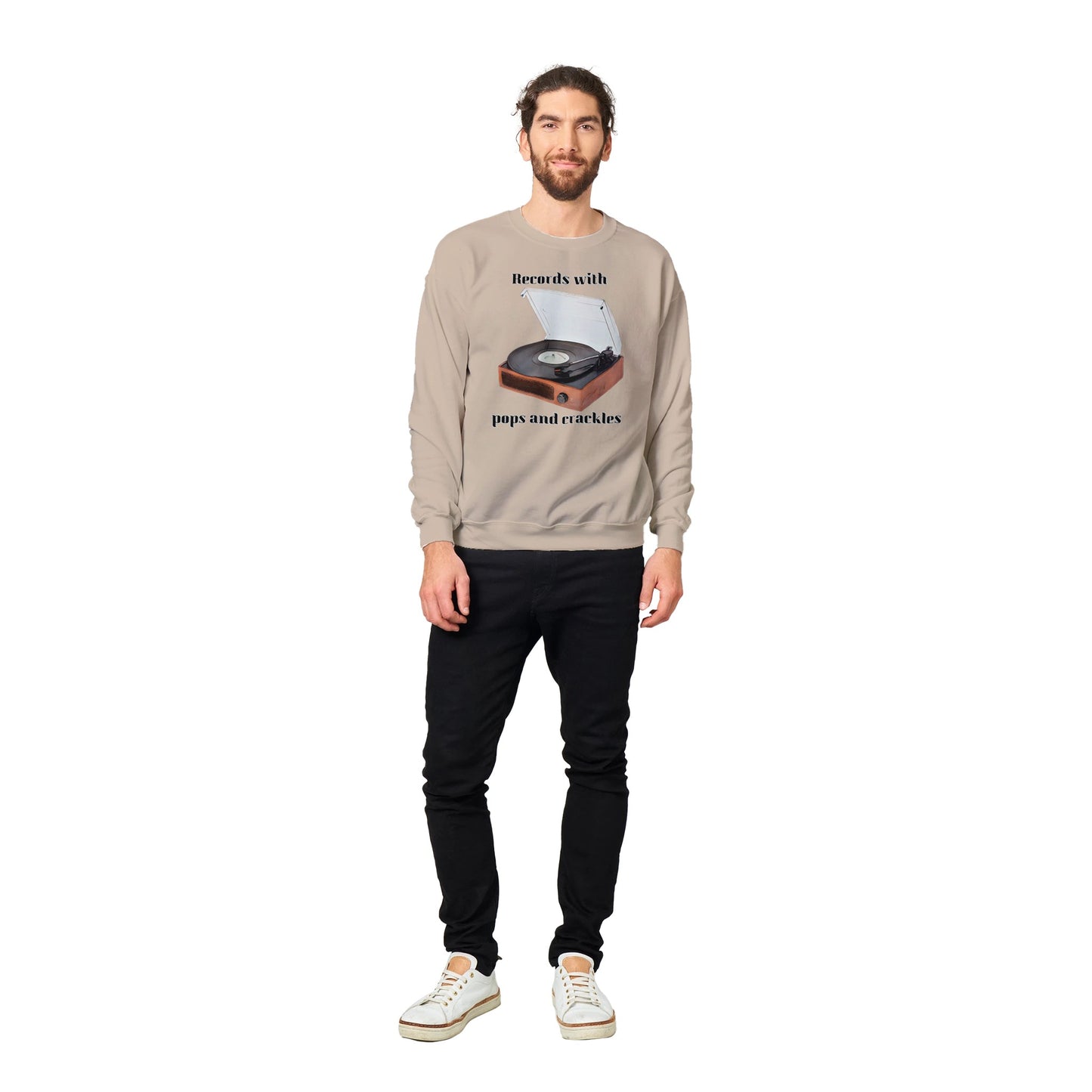 Vinyl Player Classic Unisex Crewneck Sweatshirt