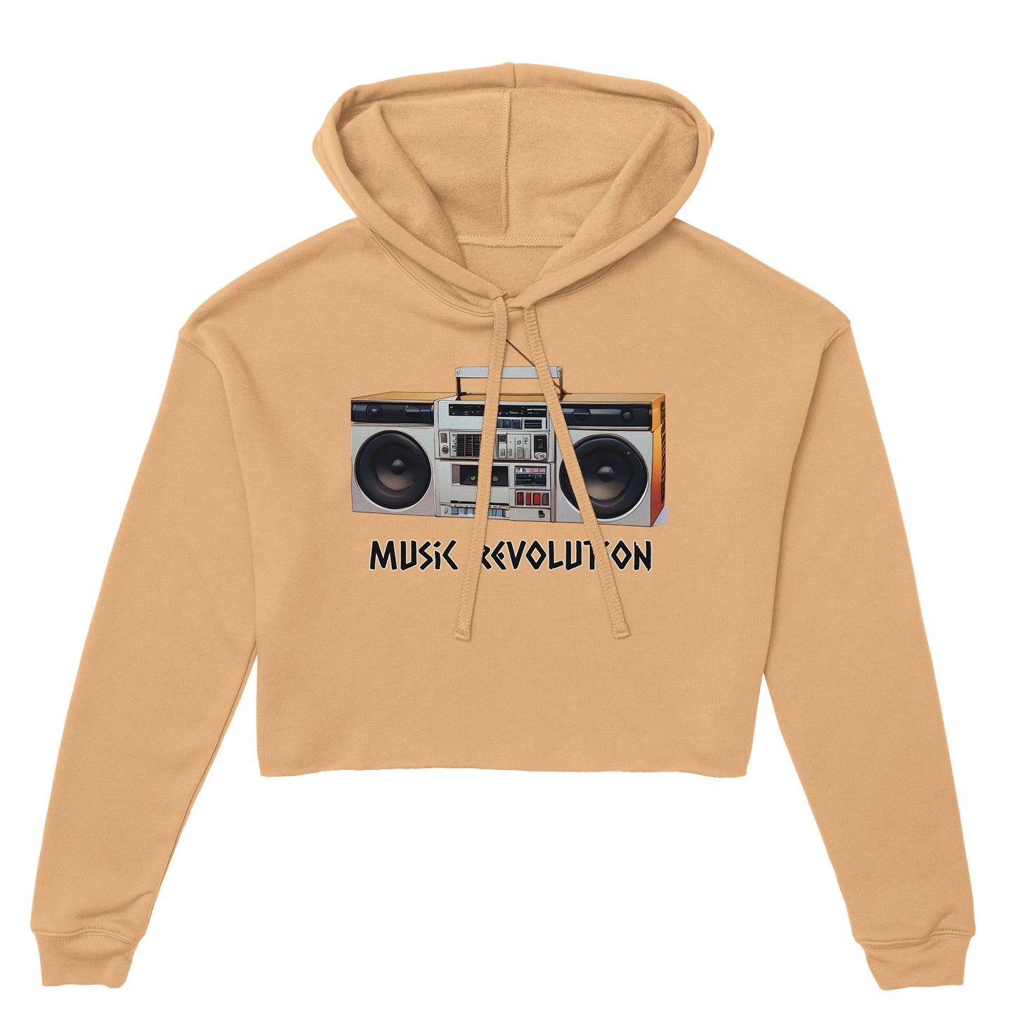 Music Revolution Women's Cropped Hoodie