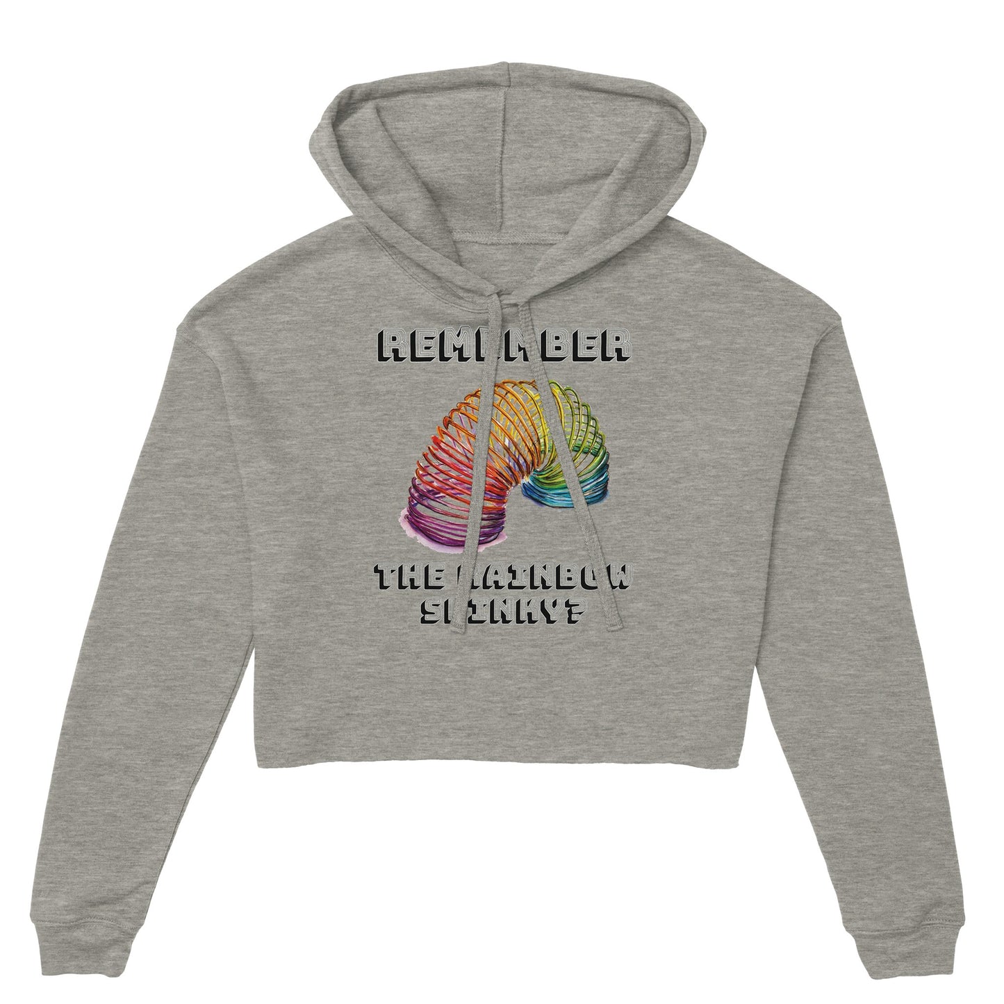 Rainbow Slinky Women's Cropped Hoodie